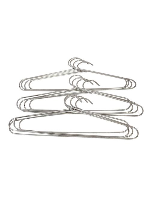 hazel clothes hangers stainless steel 12 pc - 15540623 - Standard Image - 1