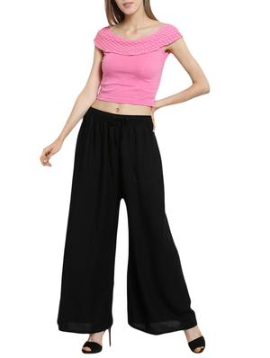 pink cotton lycra solid blouse - 15541149 - Standard Image - 4