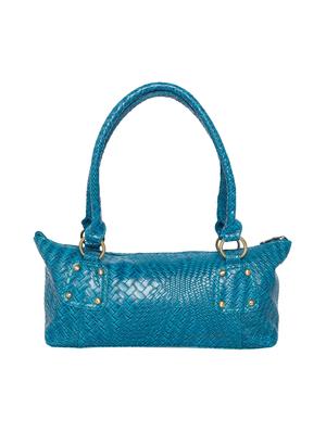 blue leatherette (pu) regular handbag - 15542751 - Standard Image - 2