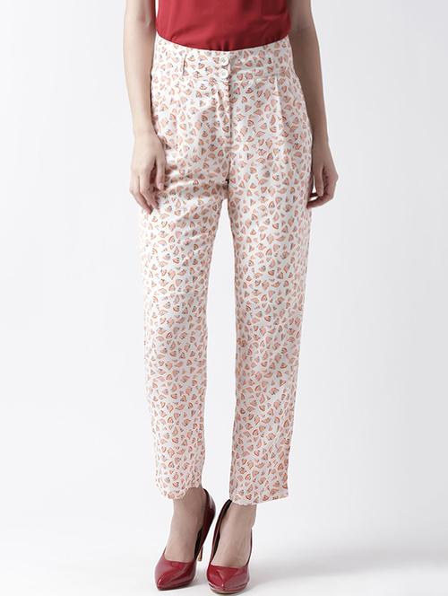 quirky printed pleated trousers - 15544269 - Standard Image - 1