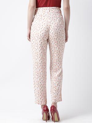 quirky printed pleated trousers - 15544269 - Standard Image - 3