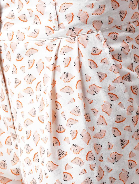 quirky printed pleated trousers - 15544269 - Zoom Image - 5
