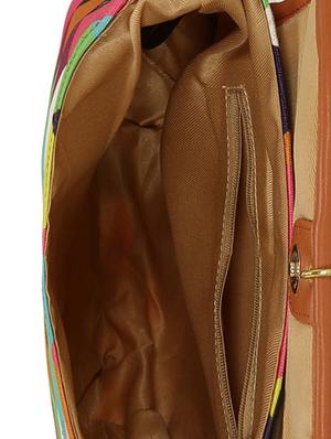 multi colored canvas regular sling bag - 15544270 - Standard Image - 3
