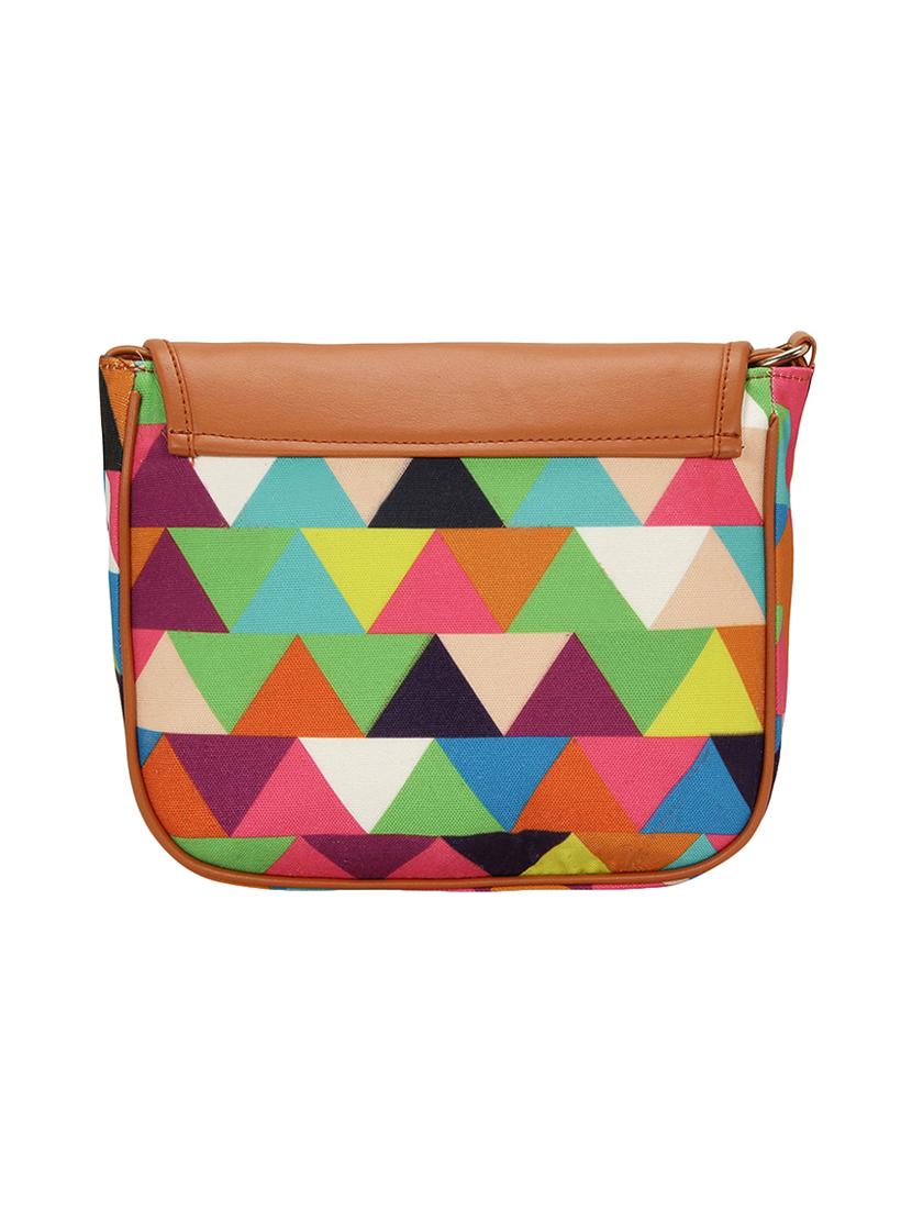 multi colored canvas regular sling bag - 15544270 - Zoom Image - 2