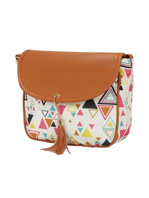 white canvas regular sling bag - 15544271 - Standard Image - 4
