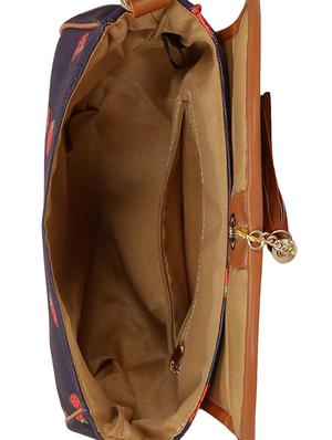 blue leatherette (pu) regular sling bag - 15544272 - Standard Image - 3