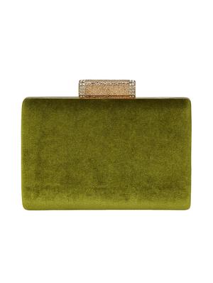 green velvet box clutch - 15544789 - Standard Image - 2