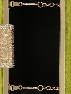 green velvet box clutch - 15544789 - Standard Image - 3