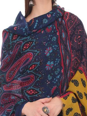 paisley woolen stole - 15545165 - Standard Image - 3