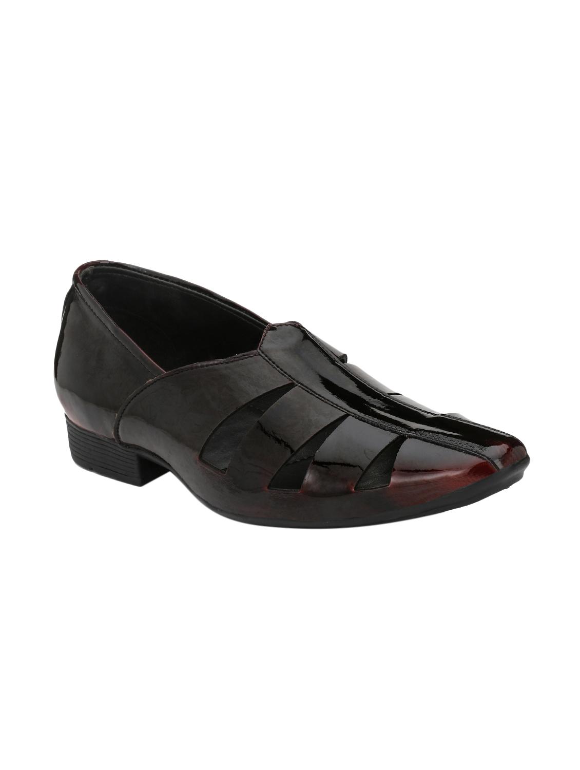black patent leather slip on sandals - 15545325 - Zoom Image - 1