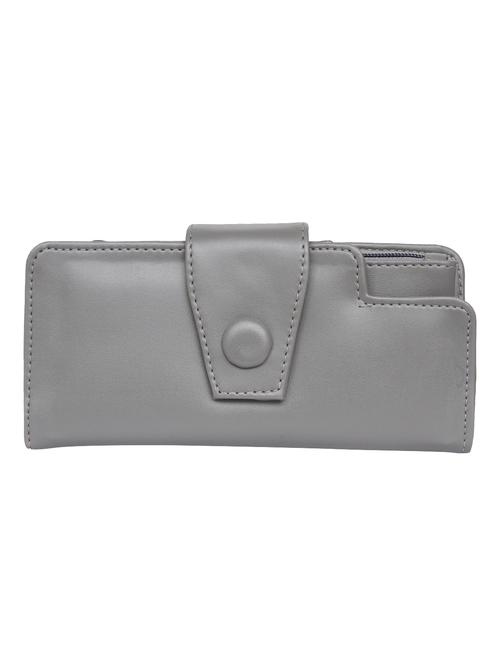 grey leatherette (pu wallet - 15545566 - Standard Image - 1