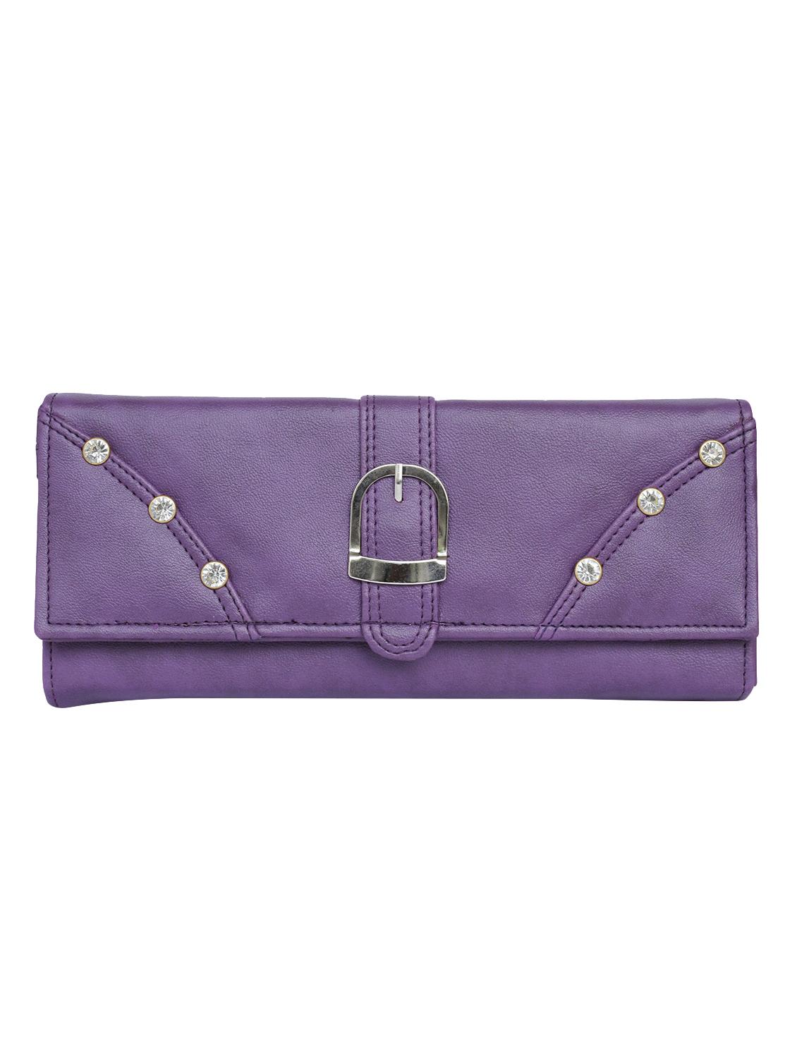 purple leatherette (pu wallet - 15545569 - Zoom Image - 1