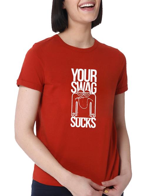turn-up sleeved graphic tee - 15545628 - Standard Image - 1