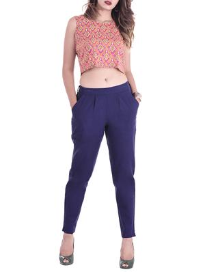 pleated cigarette pants trousers - 15545859 - Standard Image - 4