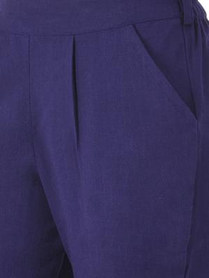 pleated cigarette pants trousers - 15545859 - Standard Image - 5