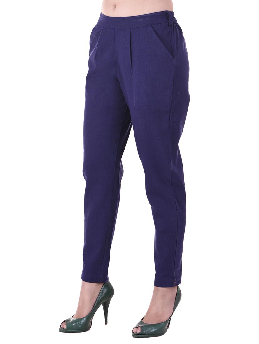 pleated cigarette pants trousers - 15545859 - Zoom Image - 2
