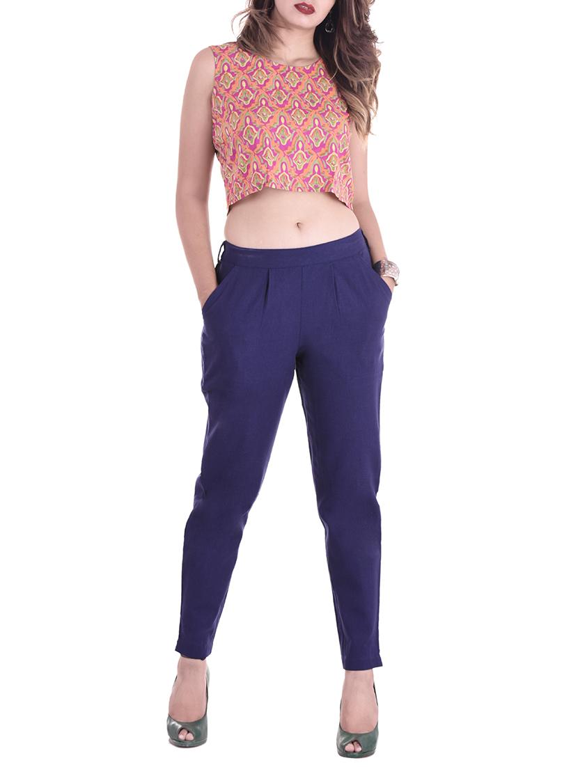 pleated cigarette pants trousers - 15545859 - Zoom Image - 4