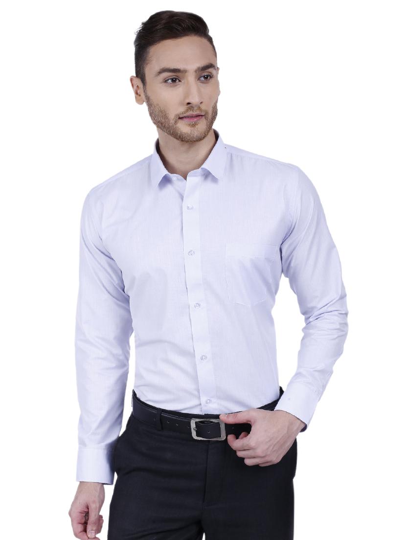light blue polyester formal shirt - 15546678 - Zoom Image - 1