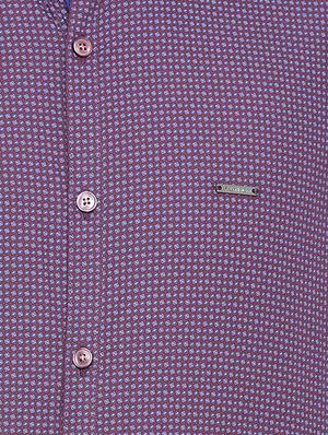 purple cotton casual shirt - 15547072 - Standard Image - 4