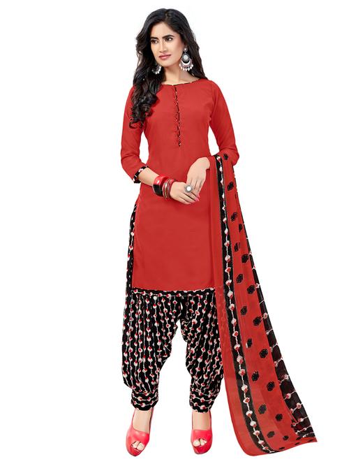 Printed unstitched salwar suit - 15547228 - Very Small Image - 1