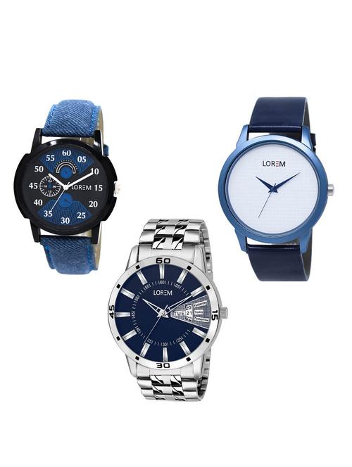 Set of 3 analog watch combo -(LK-02-33-102) - 15550086 - Standard Image - 1