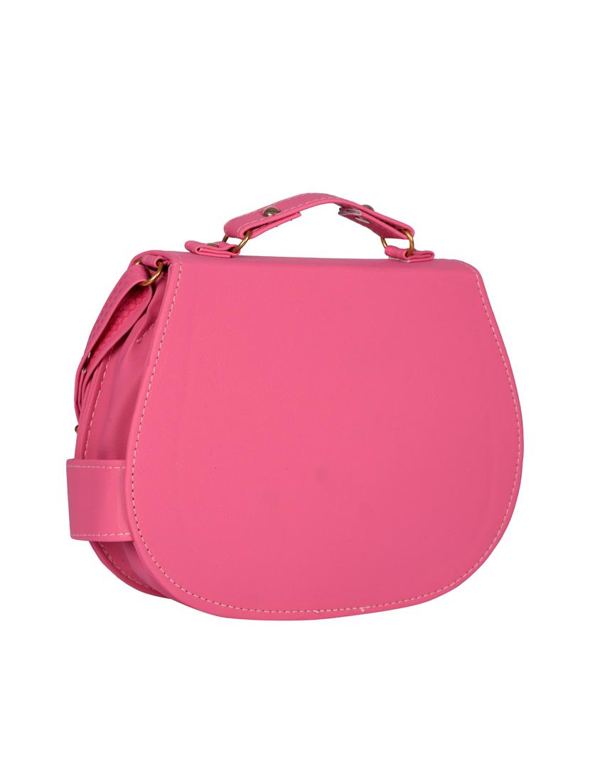 pink leatherette (pu) regular sling bag - 15557529 - Zoom Image - 2