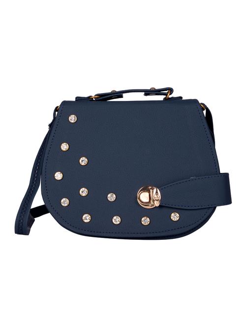 blue leatherette (pu) regular sling bag - 15557533 - Standard Image - 1