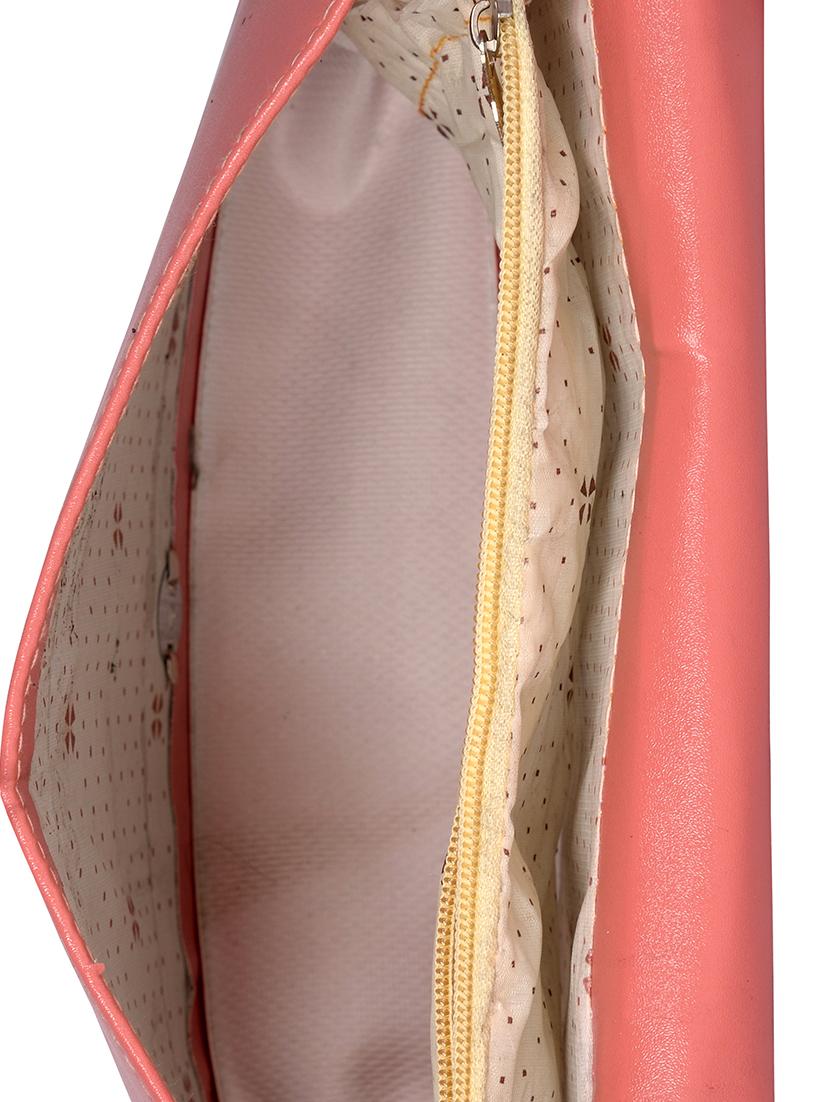 pink leatherette (pu) regular sling bag - 15557534 - Zoom Image - 3