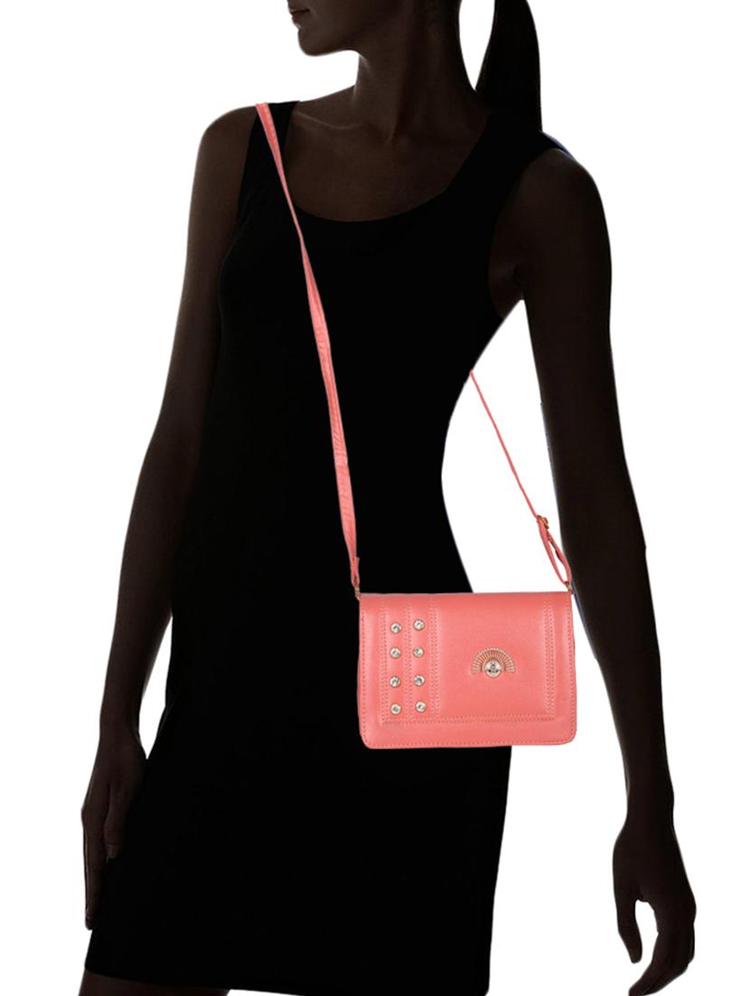 pink leatherette (pu) regular sling bag - 15557534 - Zoom Image - 5