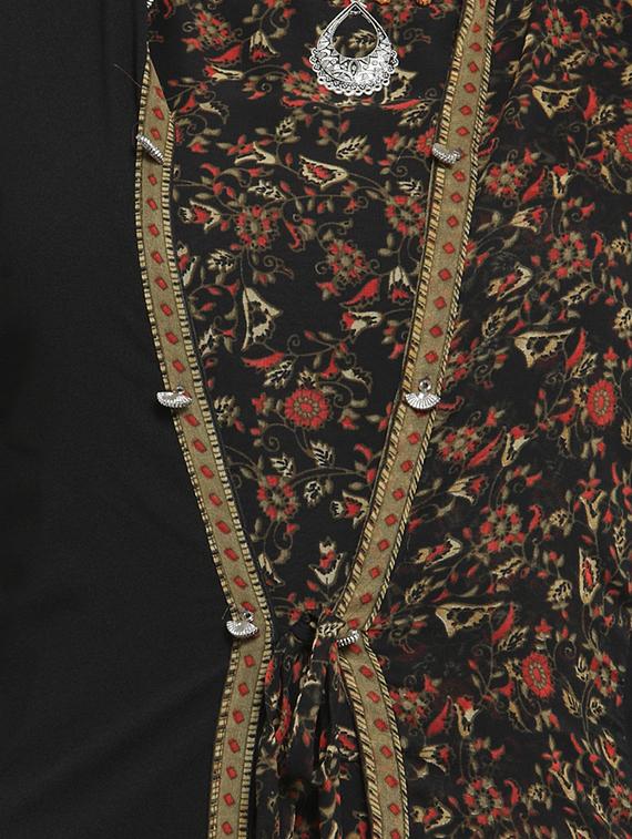printed flared kurta - 15558834 - Zoom Image - 4