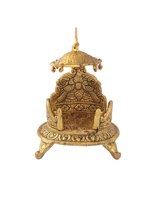 singhasan oval shaped in metal by handicrafts paradise - 15559041 - Standard Image - 1