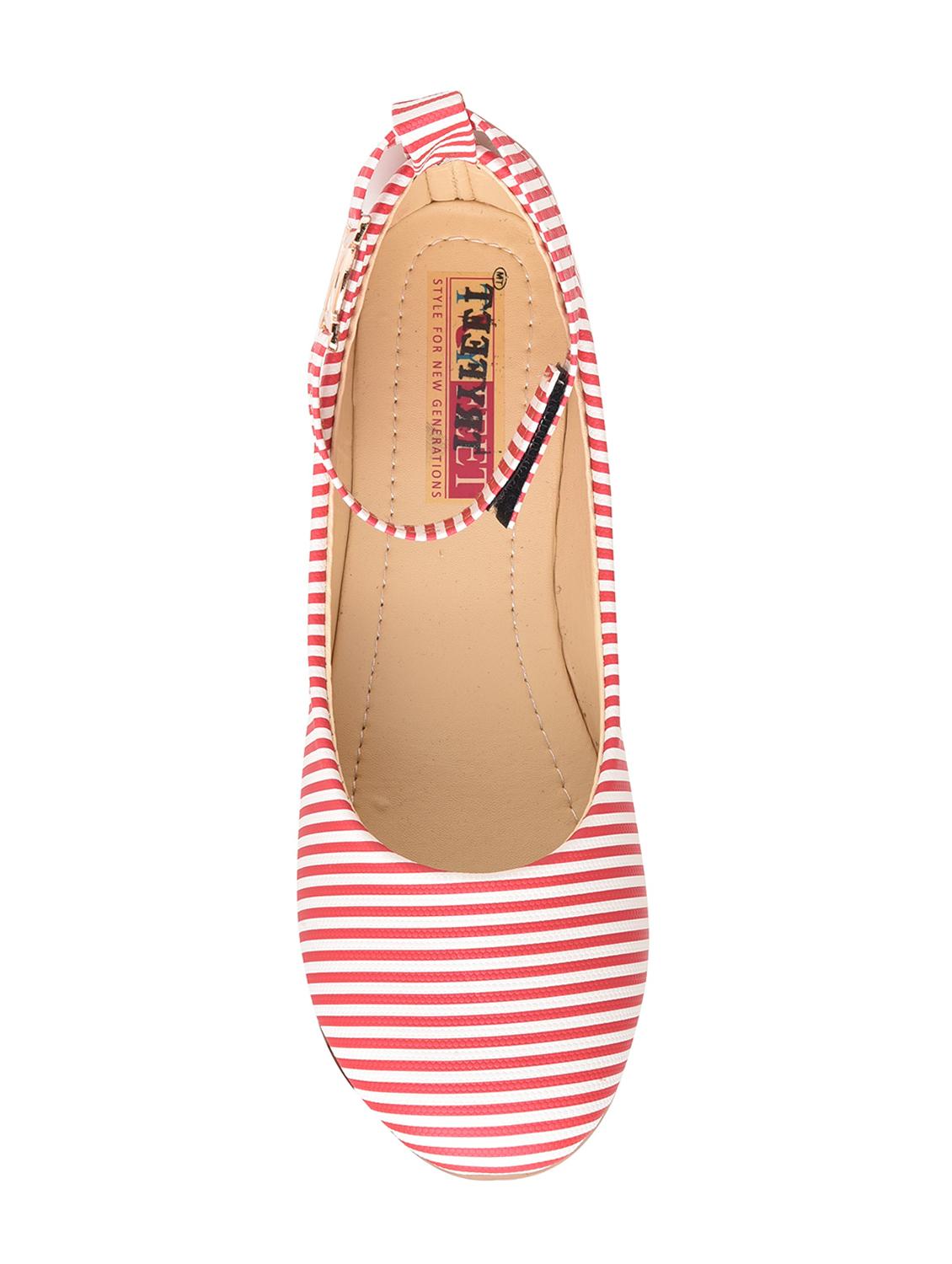 red ankle strap ballerinas - 15560074 - Zoom Image - 5