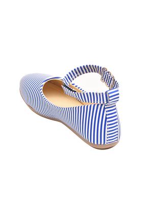 blue ankle strap ballerinas - 15560075 - Standard Image - 3