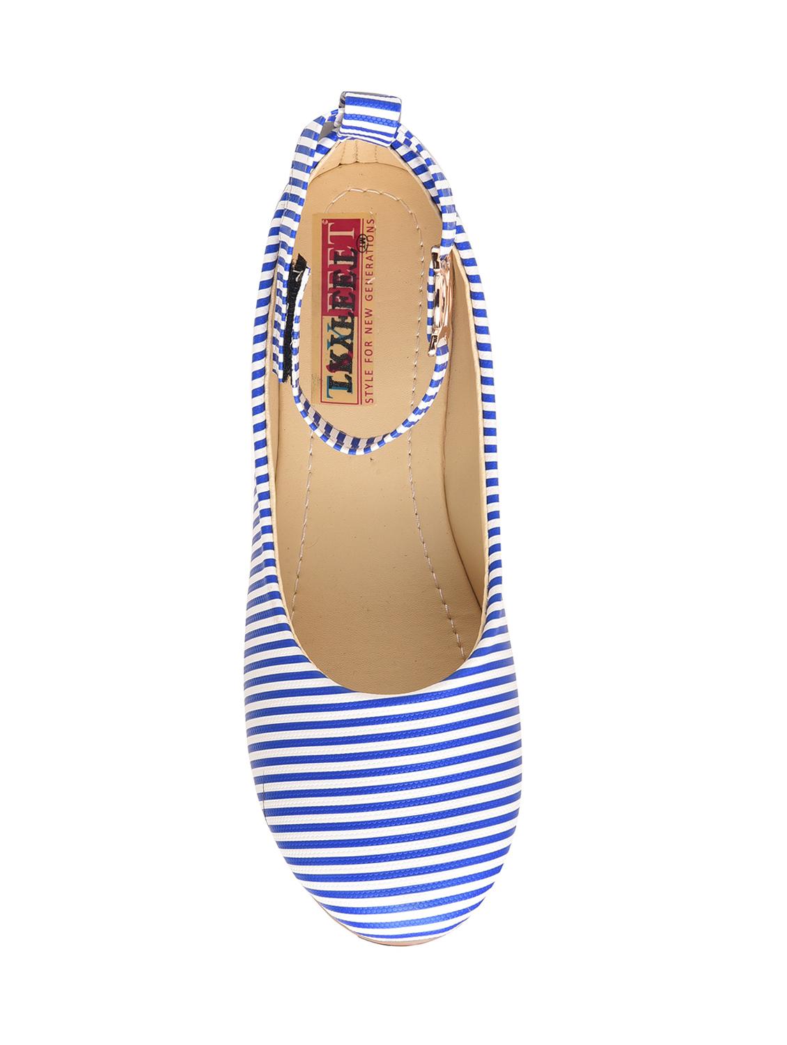 blue ankle strap ballerinas - 15560075 - Zoom Image - 4