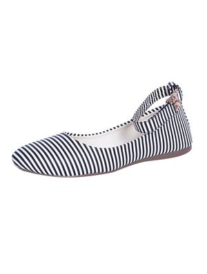black ankle strap ballerinas - 15560077 - Standard Image - 2