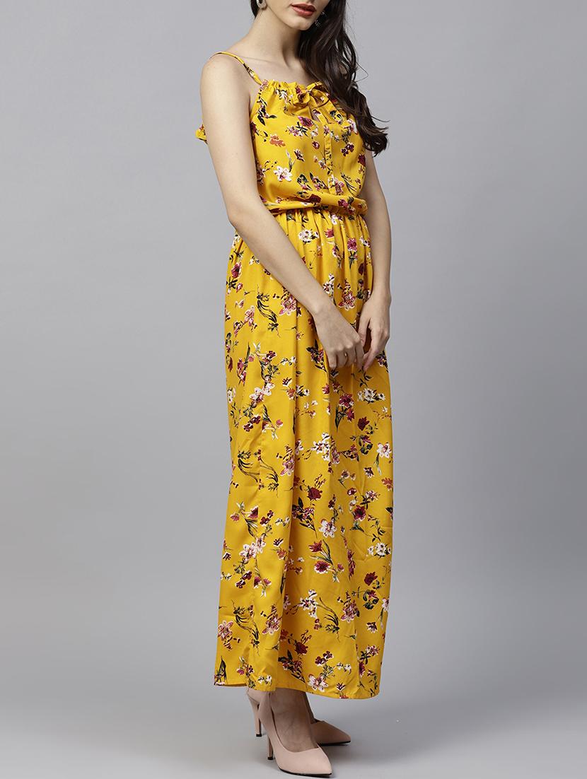 spaghetti strapped printed maxi dress - 15560202 - Zoom Image - 2