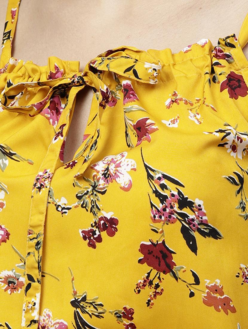 spaghetti strapped printed maxi dress - 15560202 - Zoom Image - 4