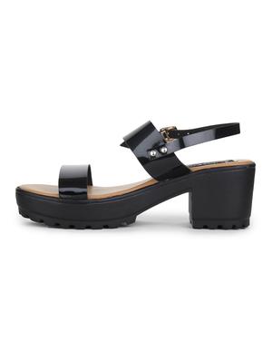 black back strap sandals - 15561620 - Standard Image - 2