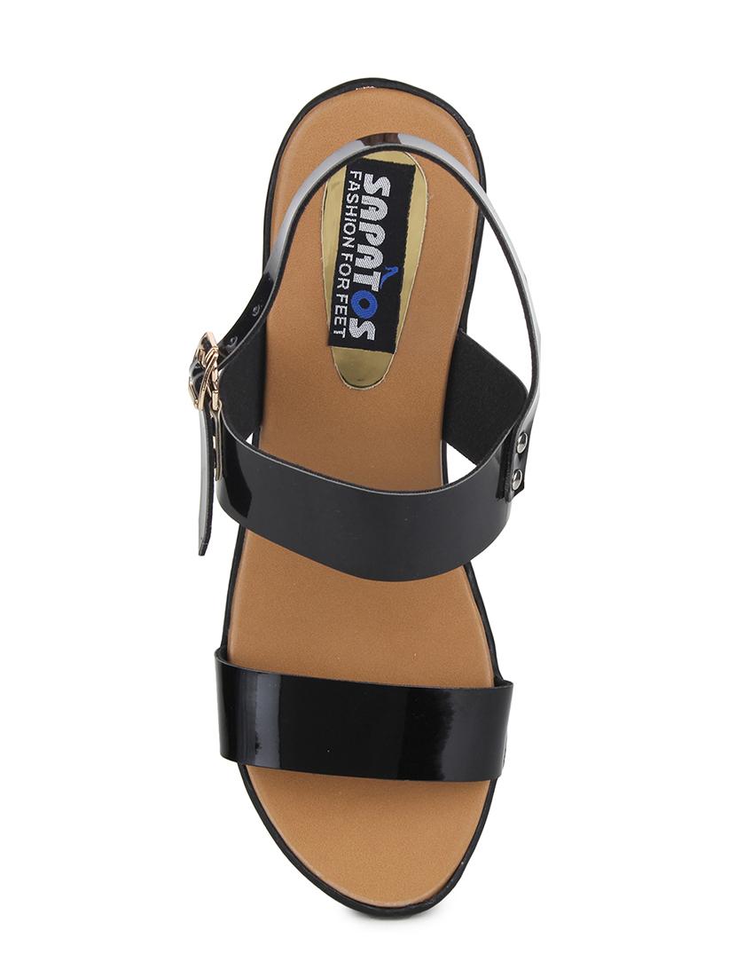 black back strap sandals - 15561620 - Zoom Image - 4