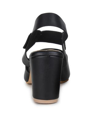 black back strap sandals - 15561624 - Standard Image - 3