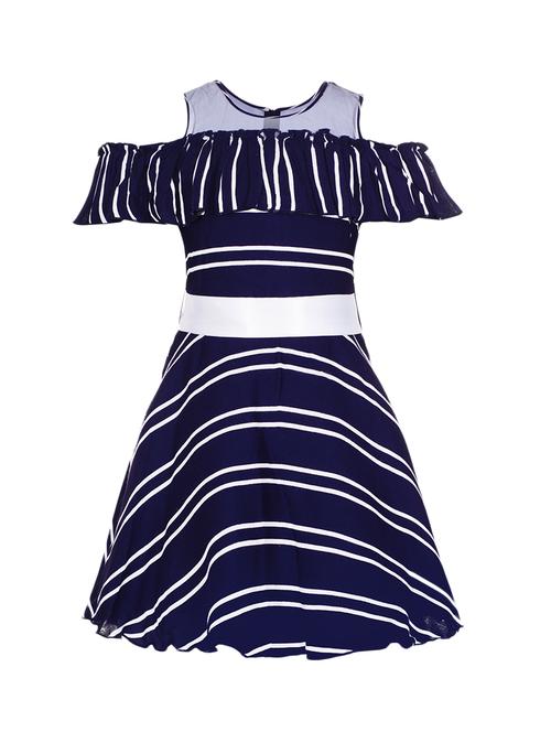 blue rayon frock - 15563286 - Standard Image - 1