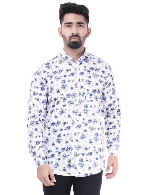 white cotton casual shirt - 15563597 - Standard Image - 1