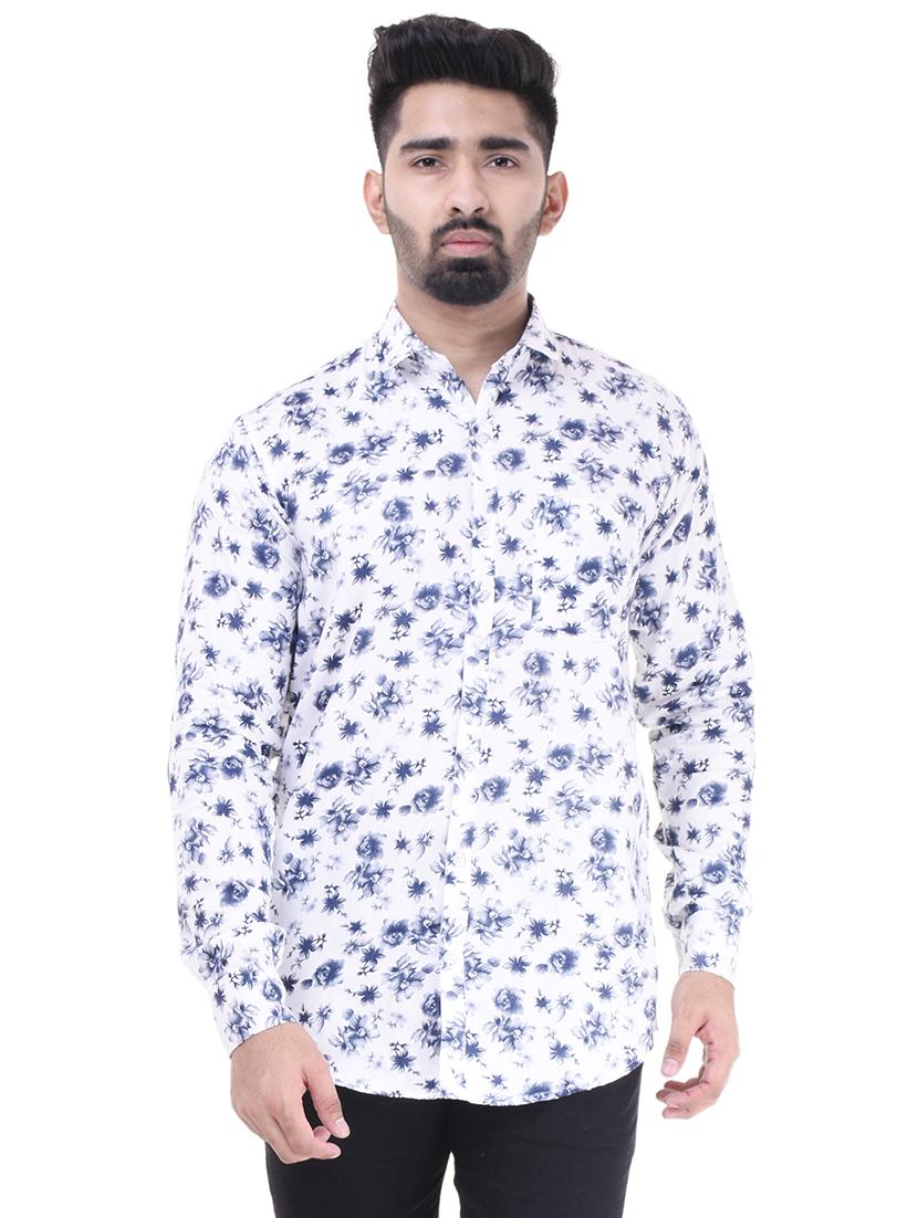 white cotton casual shirt - 15563597 - Zoom Image - 1