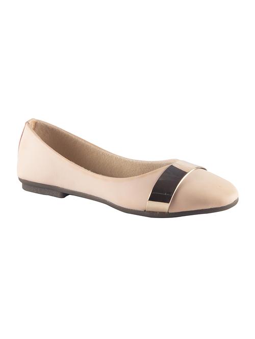 beige slip on ballerinas - 15563742 - Standard Image - 1
