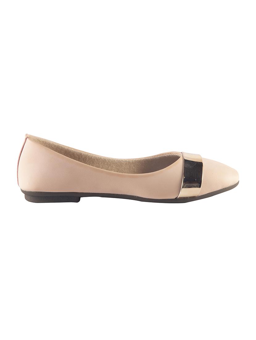beige slip on ballerinas - 15563742 - Zoom Image - 2