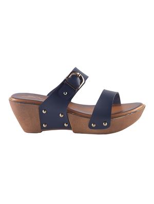 blue platforms wedges - 15563763 - Standard Image - 2