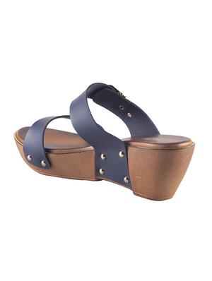 blue platforms wedges - 15563763 - Standard Image - 3