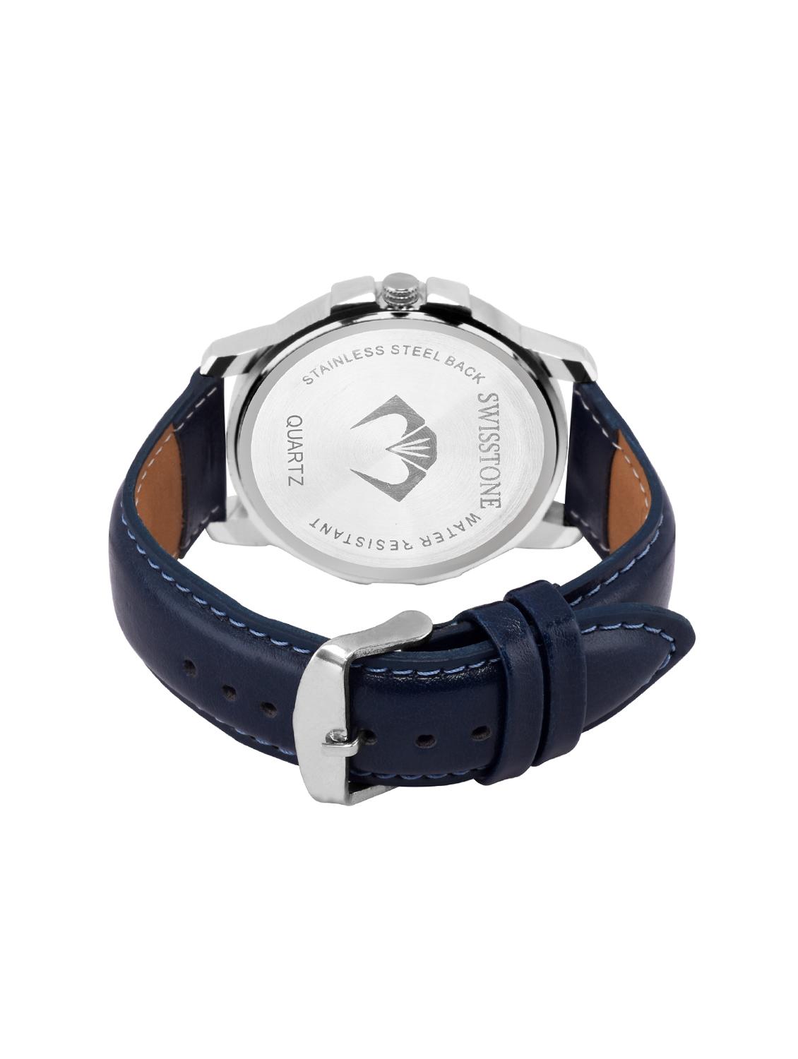 leather strap analogue watch (wt385-blu) - 15565188 - Zoom Image - 3