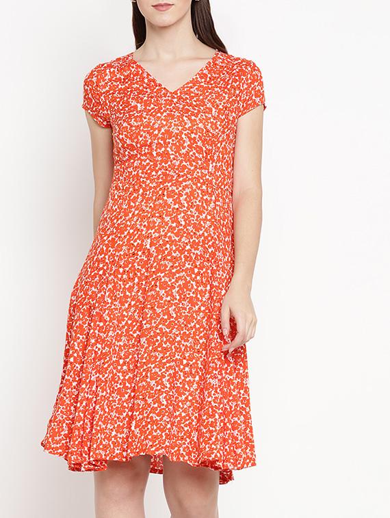 ditsy floral flared dress - 15566293 - Zoom Image - 1