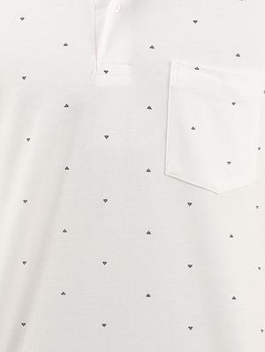 white all over print t-shirt - 15566355 - Standard Image - 4